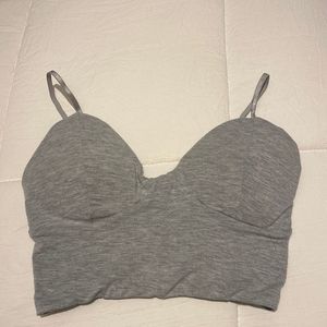 𝅺Siren’s grey crop top